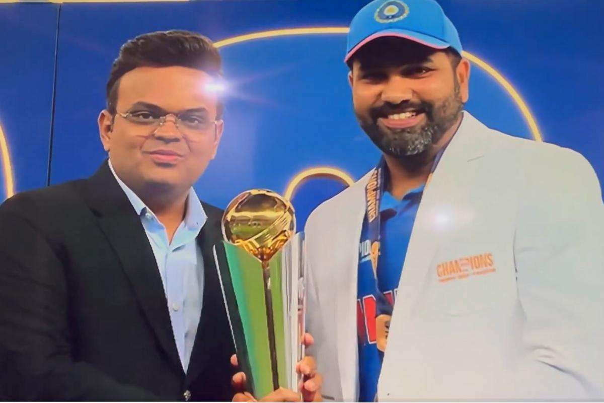 BCCI president Roger Binny presented the white jackets to India players and the medals to match officials, while ICC chairman Jay Shah handed the trophy to skipper Rohit Sharma and gave the medals to the winners.