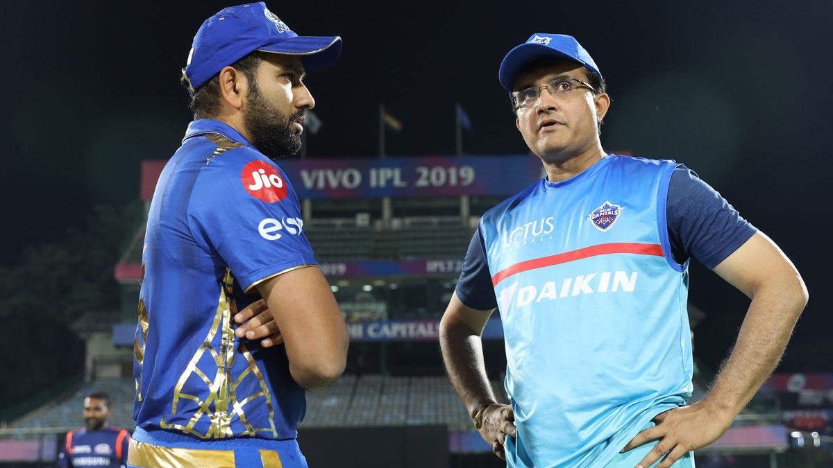 Rohit Sharma with Sourav Ganguly