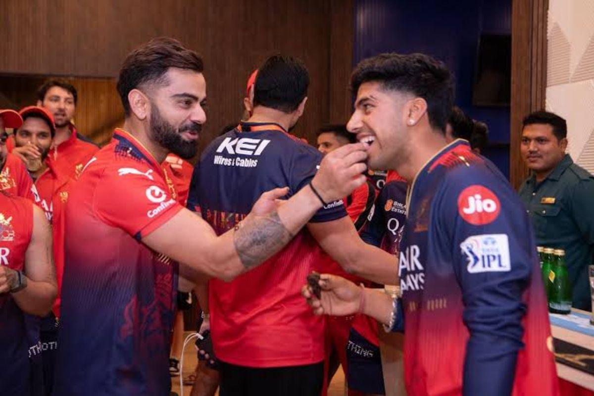 Virat Kohli and Swastik Chikara