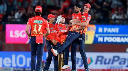 Arshdeep Singh celebrates Arshdeep Singh celebrates