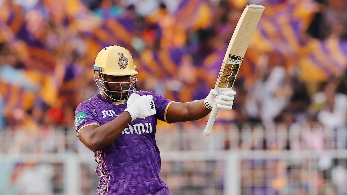 Andre Russell hit his 12th IPL 50 on Sunday