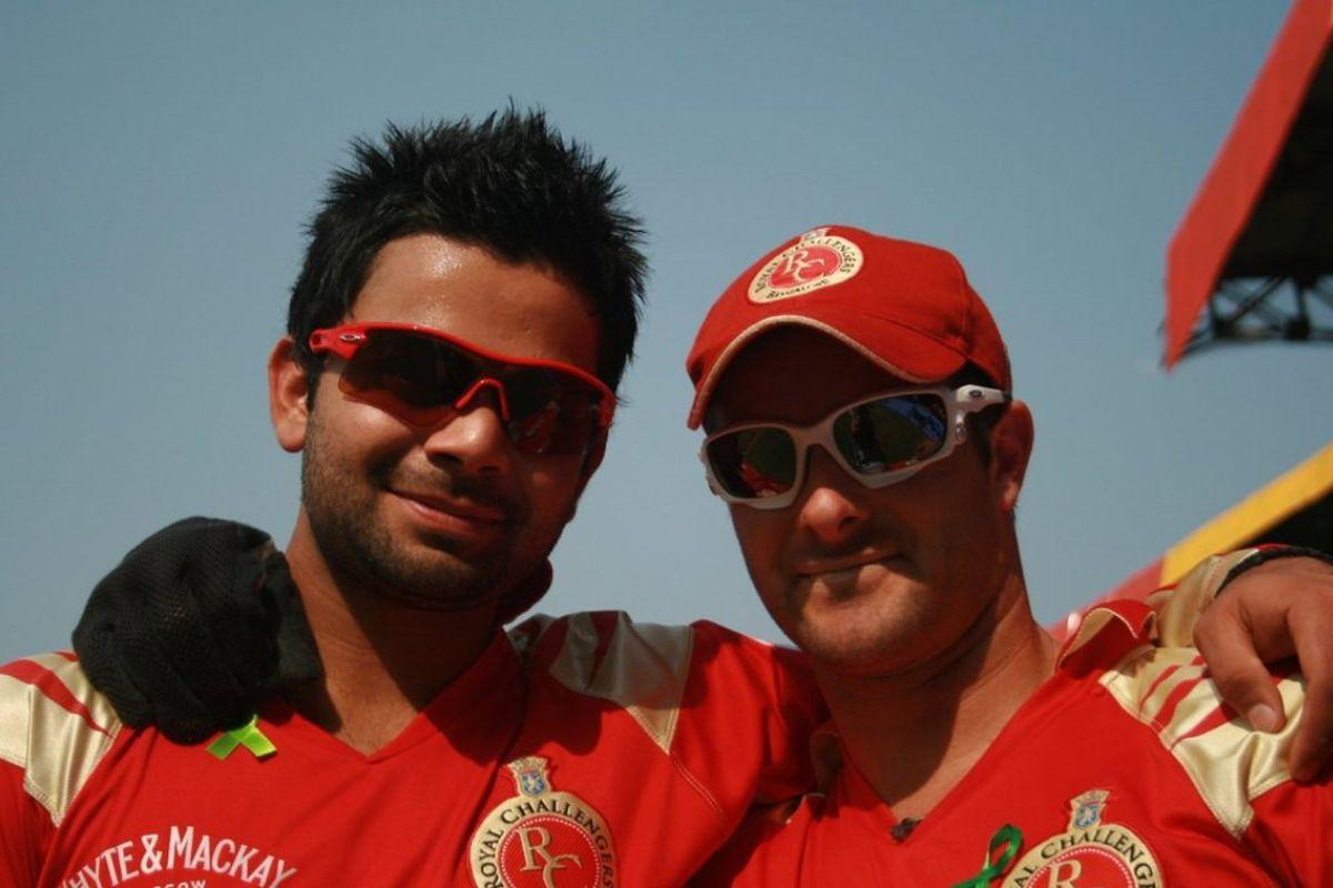 Virat Kohlli and Mark Boucher played together for RCB from 2008 to 2010