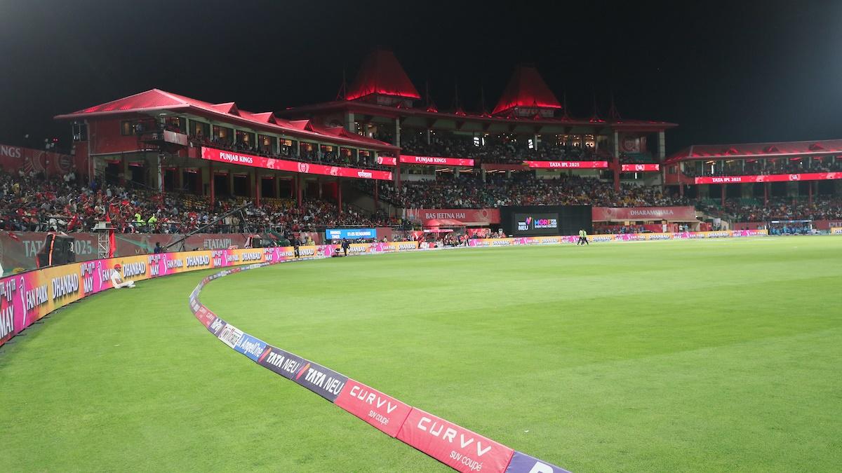 The Himachal Pradesh Cricket Association Stadium, in Dharamsala