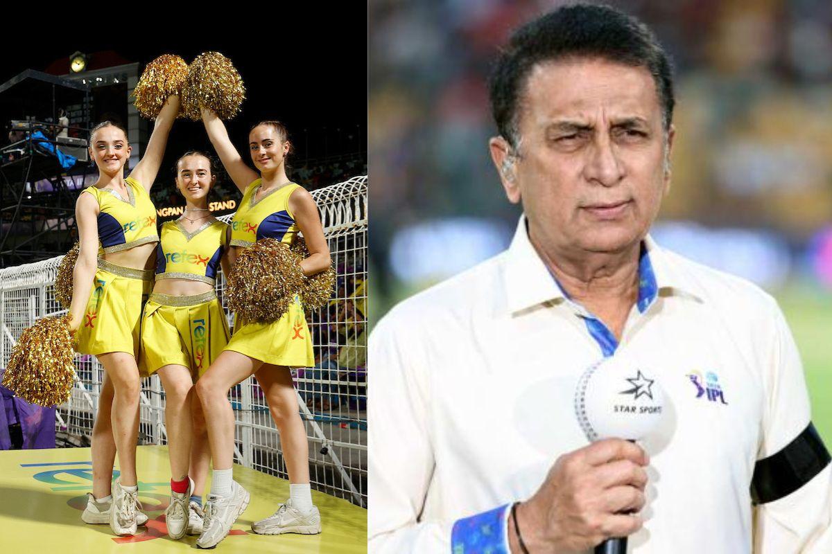 Cheerleaders and Sunil Gavaskar
