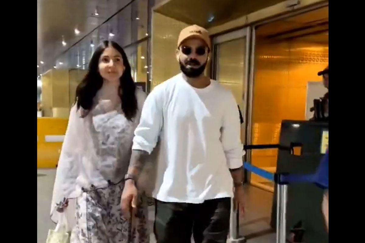 Kohli and Anushka at the airport