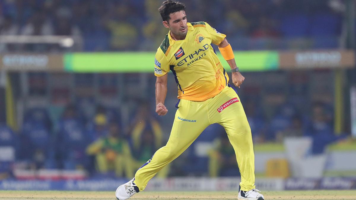 Anshul Kamboj celebrates the wicket of Yashasvi Jaiswal