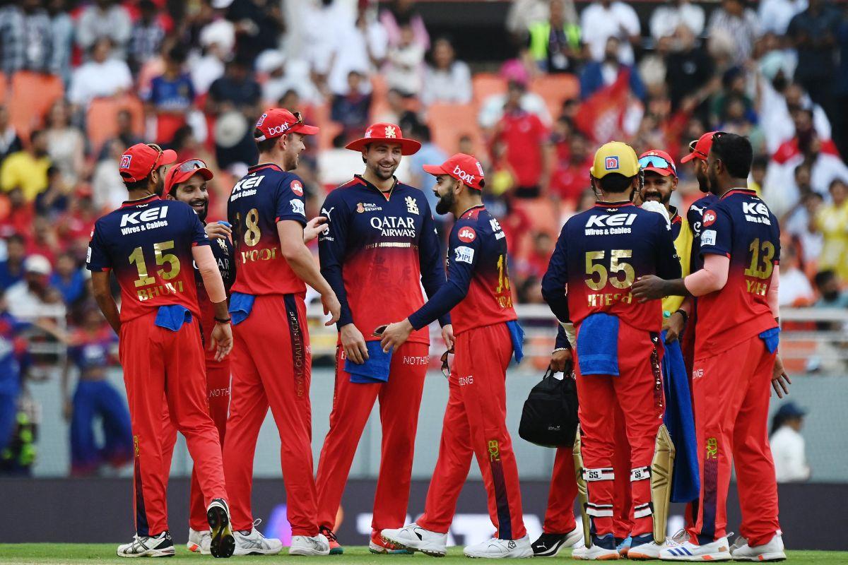 Royal Challengers Bengaluru's players celebrate