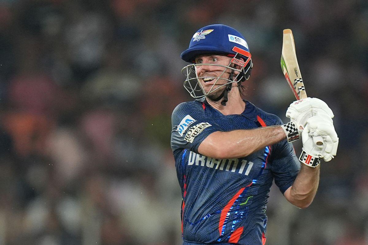 Mitch Marsh on the attack