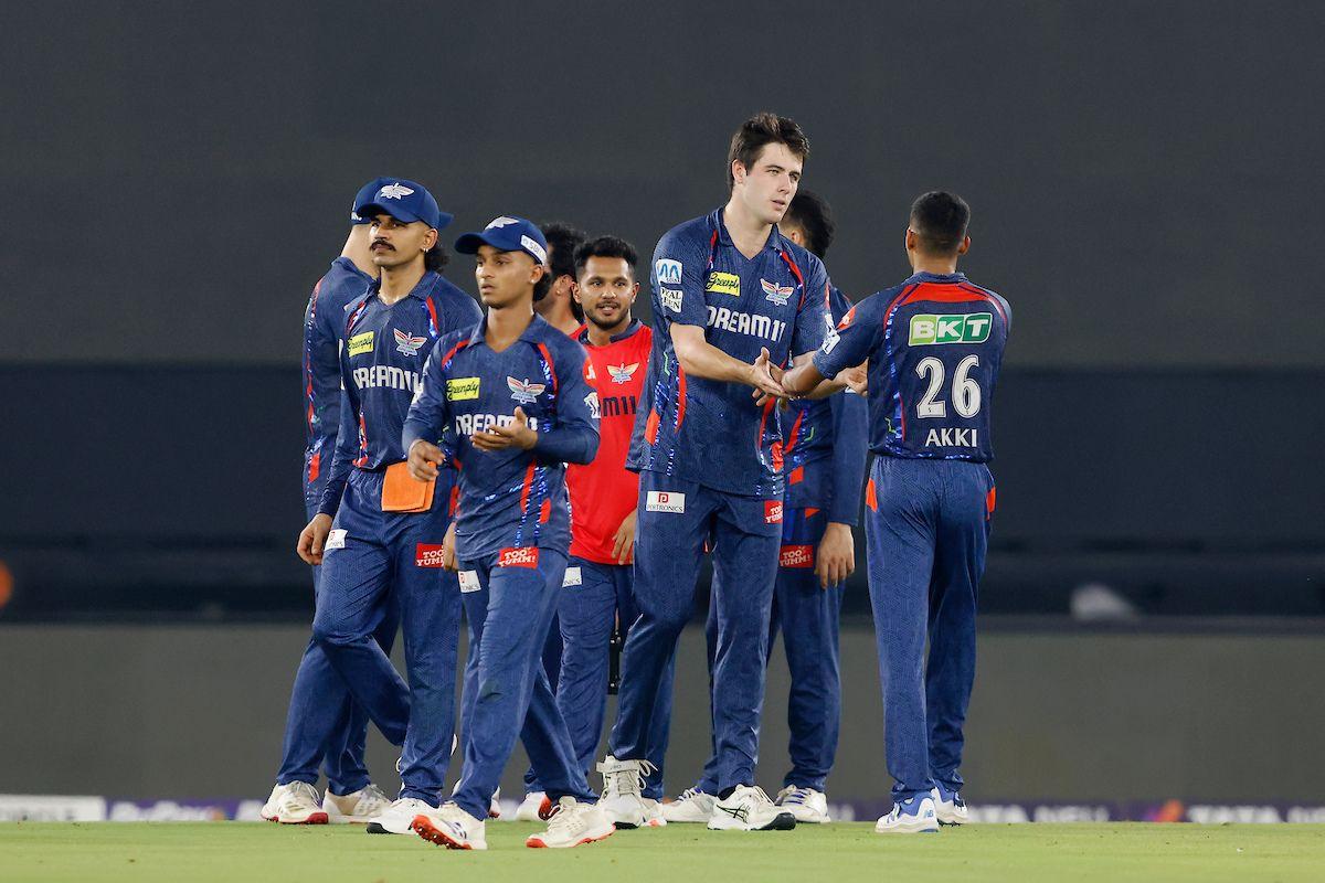 William O'Rourke celebrates the wicket of Sai Sudarshan