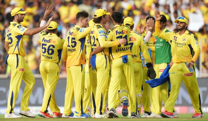 CSK finished last with four wins and 10 losses in IPL 2025