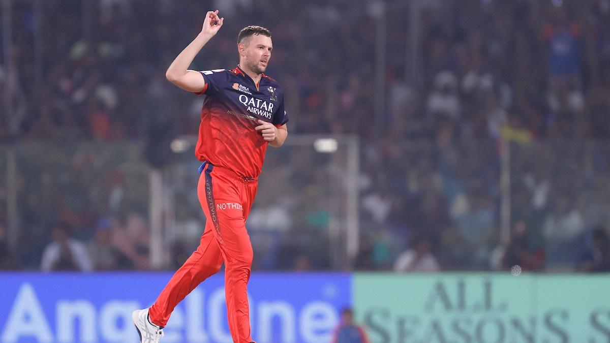 Royal Challengers Bengaluru’s Australia pacer Josh Hazlewood has 18 wickets from 10 matches and is currently the fourth-highest wicket-taker in IPL 2025.