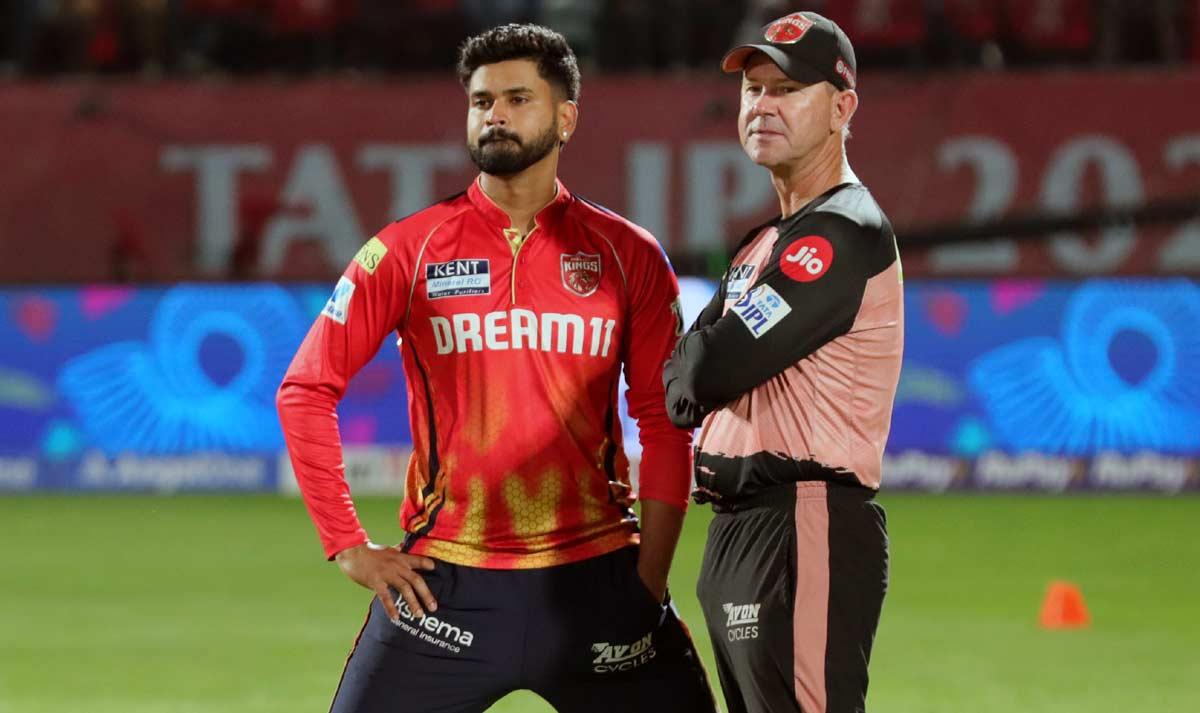 Shreyas Iyer with Ricky Ponting