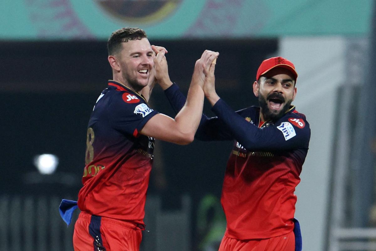 RCB pacer Josh Hazlewood took 3 for 21 in IPL Qualifier 1 in Mullanpur on Thurday