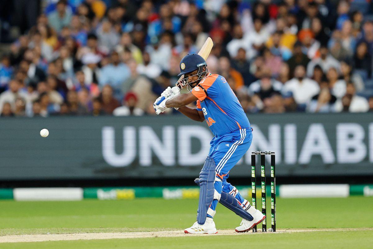 Sanju Samson was sent in to bat at No 3 and failed, scoring just 2 runs