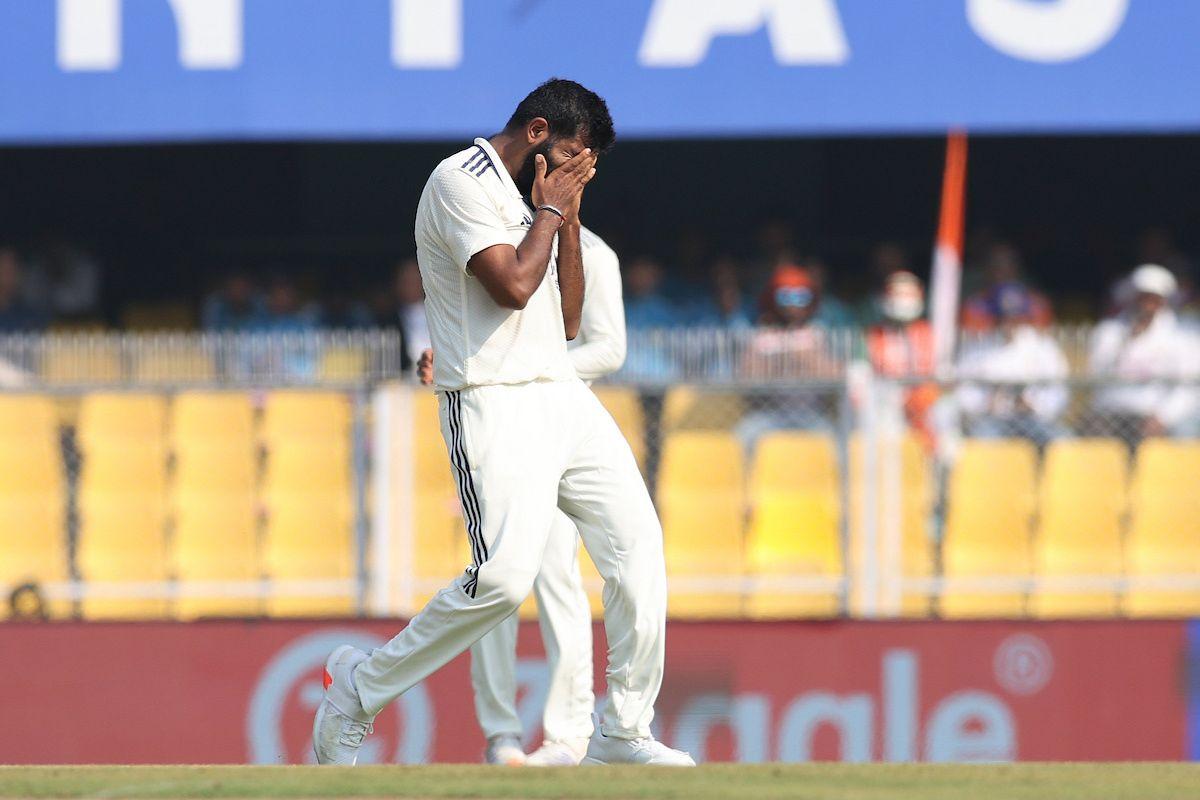 Jasprit Bumrah reacts after Aiden Markram is dropped by KL Rahul