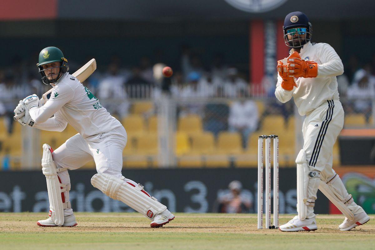 Ryan Rickelton hits a four