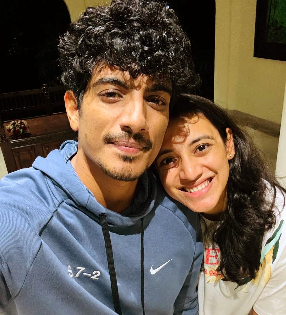 Smriti Mandhana with Palash Muchhal Smriti Mandhana with Palash Muchhal