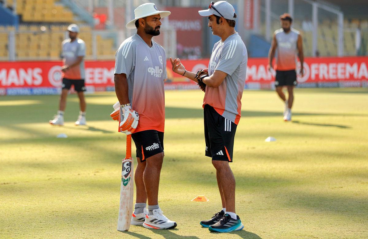 Gautam Gambhir with Rishabh Pant Gautam Gambhir with Rishabh Pant