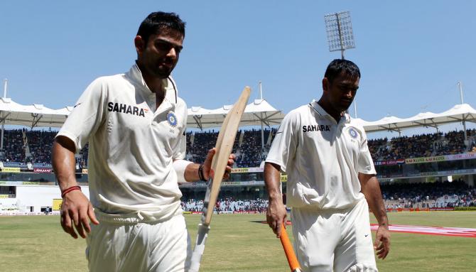 Virat Kohli with Mahendra Singh Dhoni Virat Kohli with Mahendra Singh Dhoni