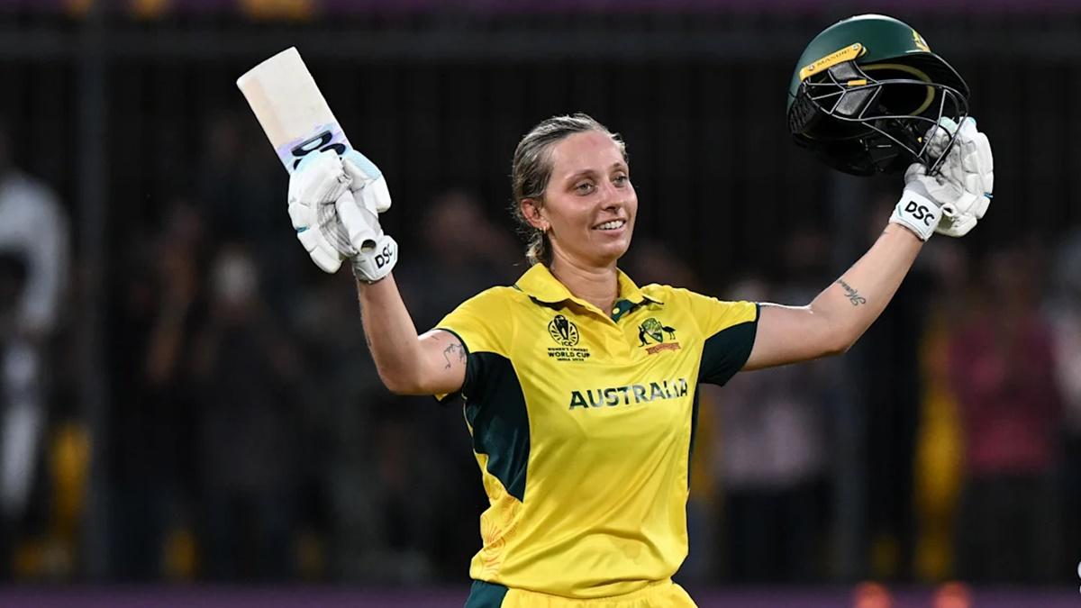 Ashleigh Gardner scored 115 off 83 balls as Australia fought back after the loss of early wickets to defeat New Zealand in the women's World Cup match in Indore on Wednesday.