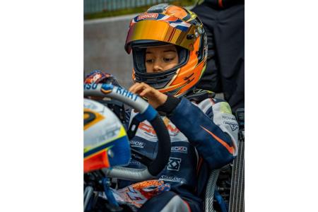 The Formula 1 Academy-backed driver topped the official practice and qualified in seventh place out of 32 drivers in a male dominated and highly-competitive field, in round one of the IAME UAE Karting Championship in Dubai.