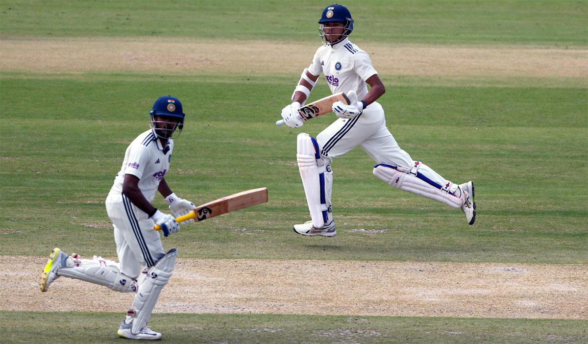 Yashasvi Jaiswal and Sai Sudharsan put on a 161-run partnership  