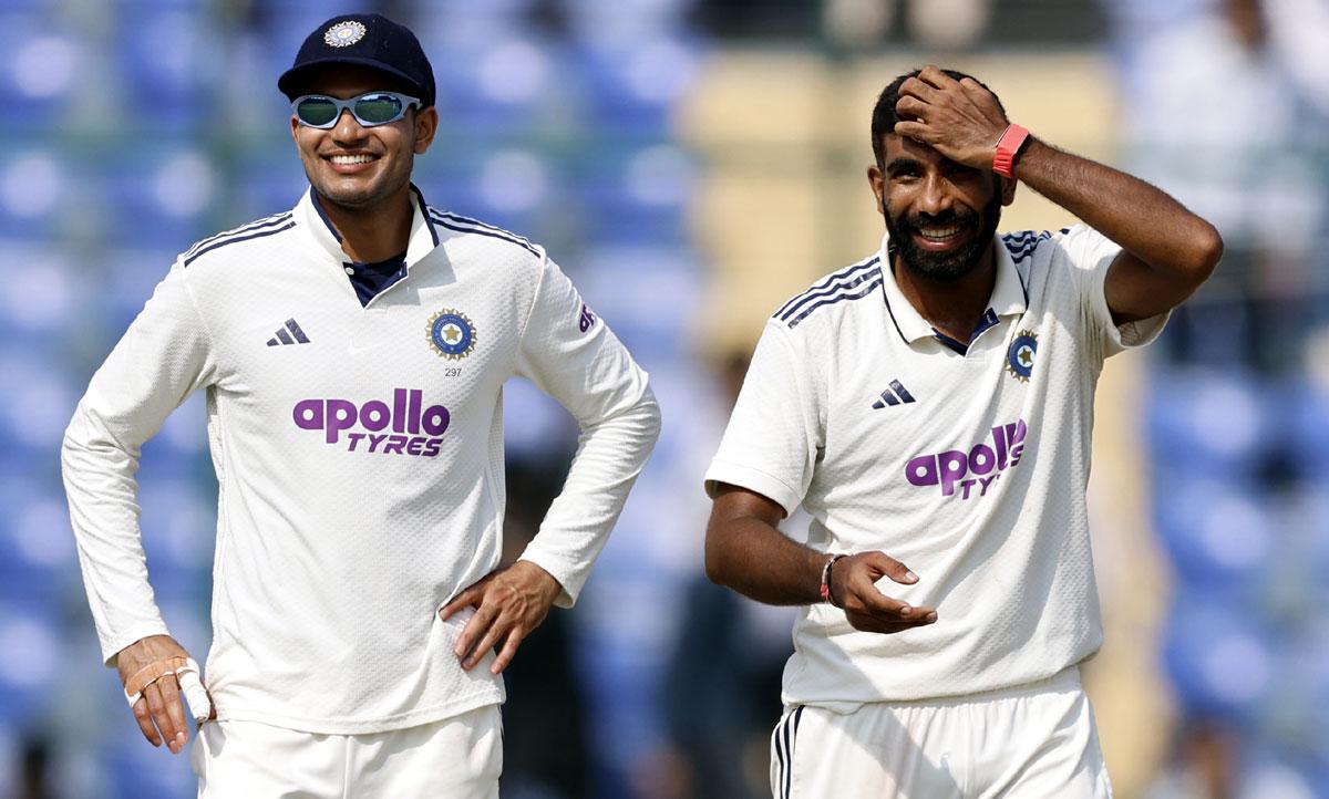 Shubman Gill with Jasprit Bumrah