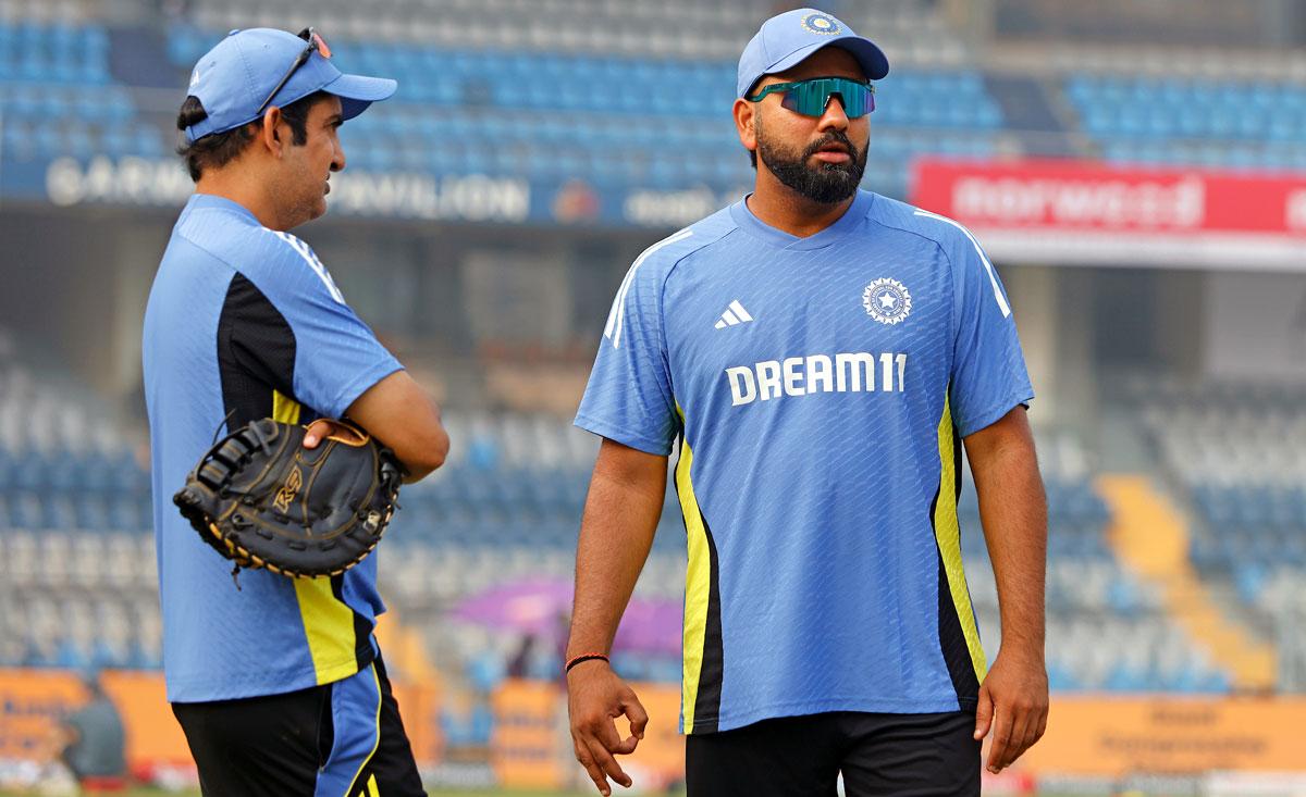 Gautam Gambhir with Rohit Sharma