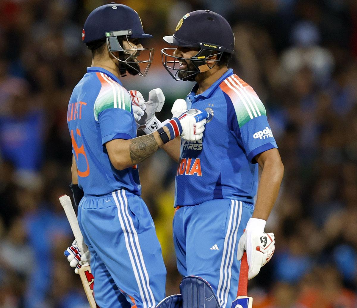 Virat Kohli with Rohit Sharma