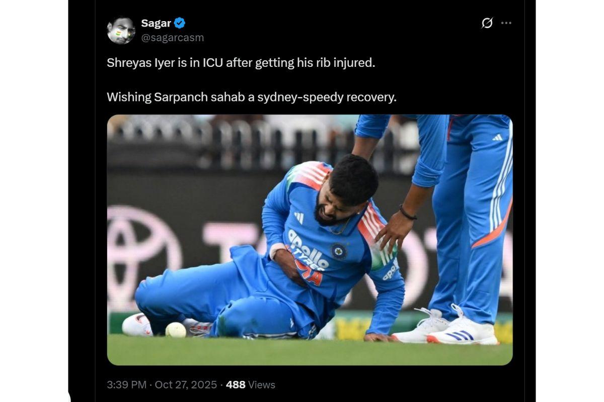 Shreyas Iyer recovery tweet
