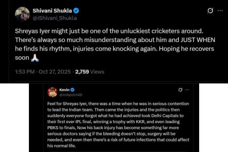 Shreyas Iyer recovery tweet