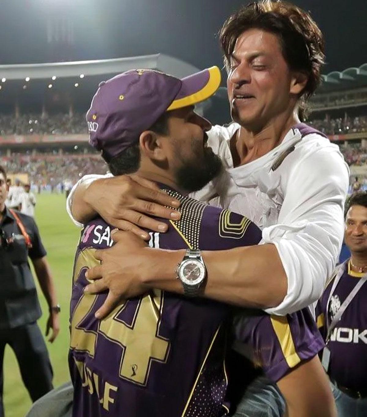 Shah Rukh Khan con Yusuf Pathan Shah Rukh Khan con Yusuf Pathan