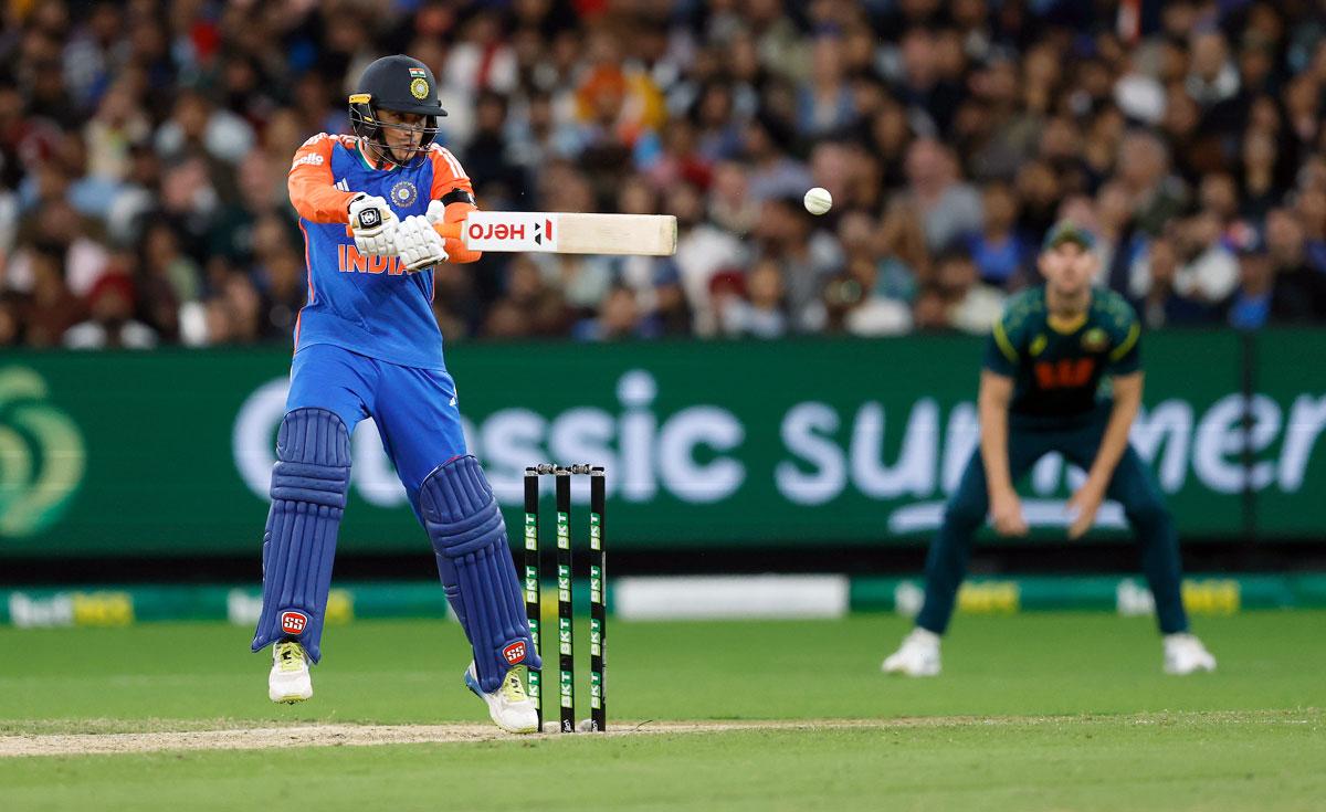 Abhishek Sharma scored some blistering shots during his innings of 68