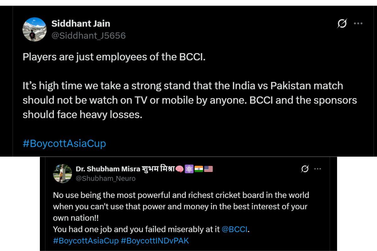 Boycott Asia Cup India-Pak match