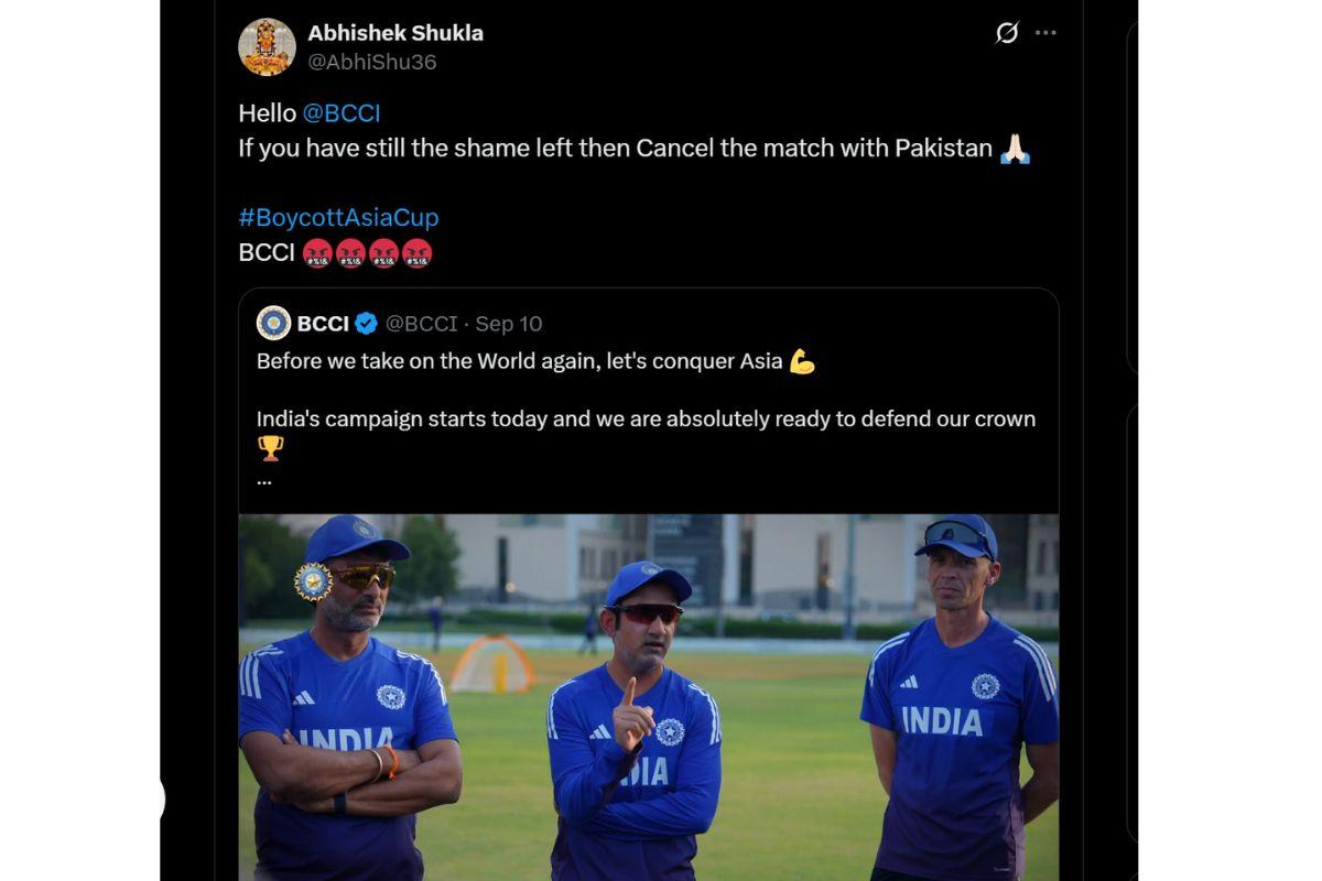 Boycott Asia Cup India-Pak match