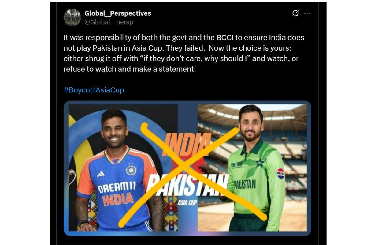 Boycott Asia Cup India-Pak match