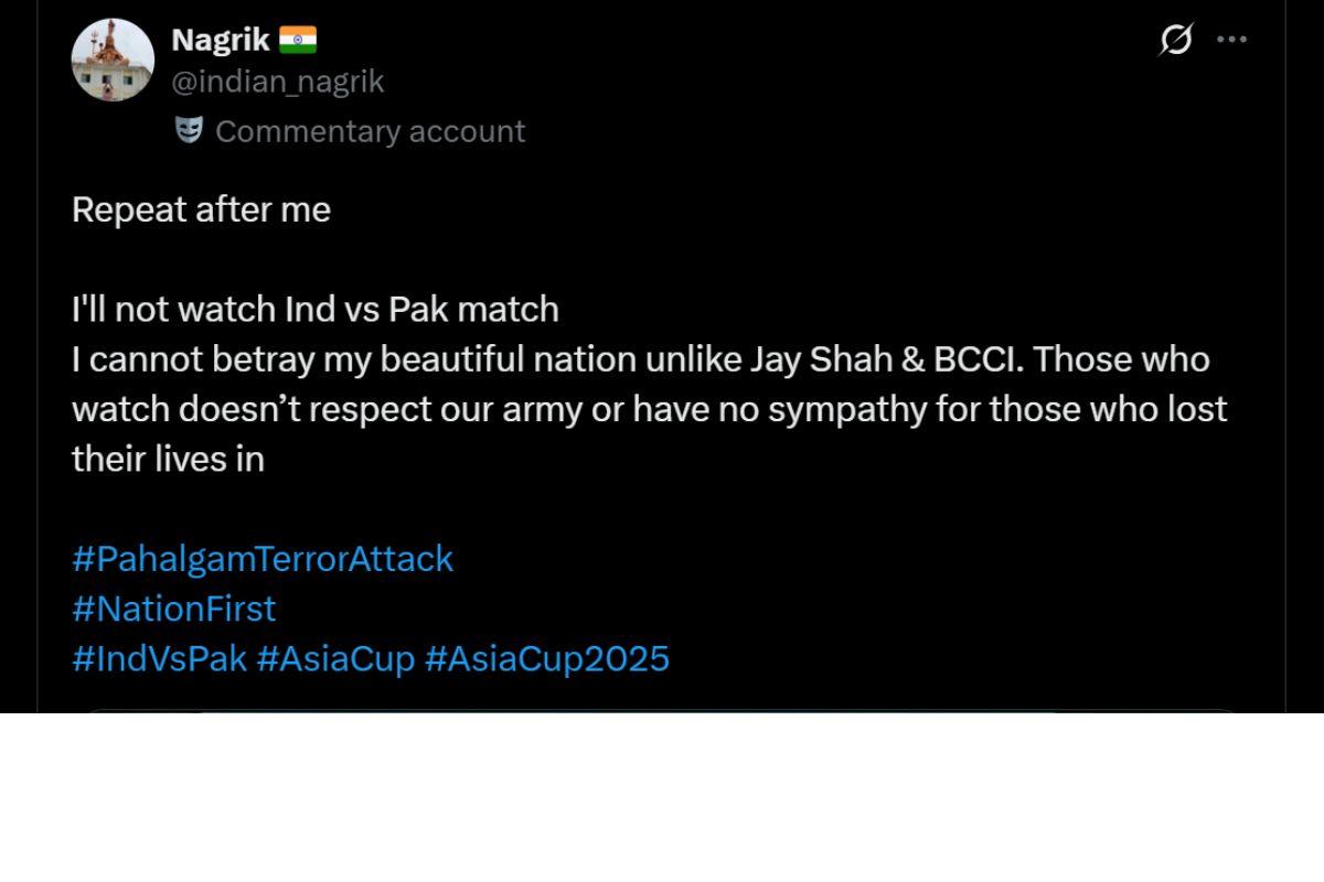 Boycott Asia Cup India-Pak match