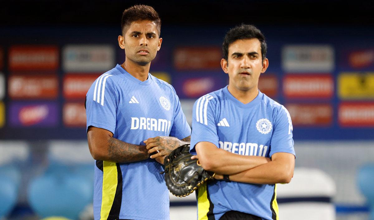 Gautam Gambhir with Suryakumar Yadav Gautam Gambhir with Suryakumar Yadav