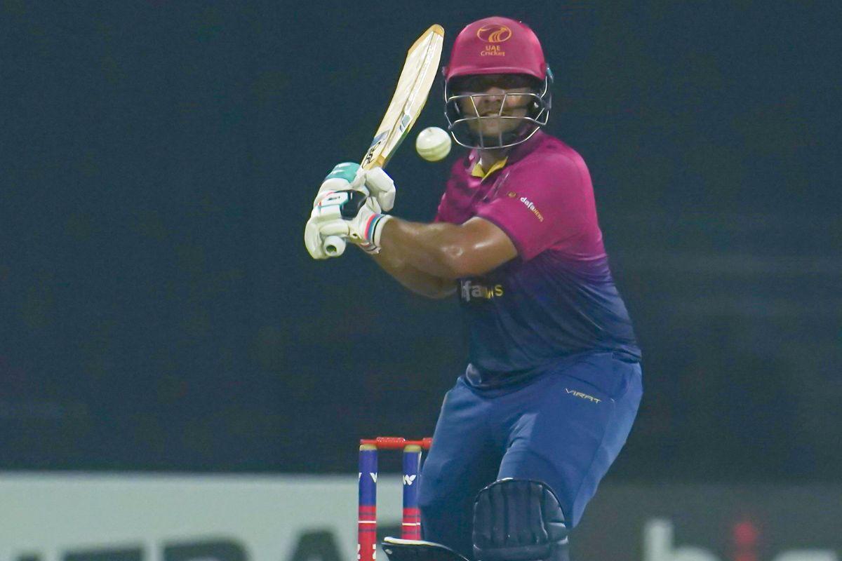 Alishan Sharafu smashed a 38-ball 51 to help UAE post 172 for 5 against Oman at the Asia Cup in Abu Dhabi on Monday