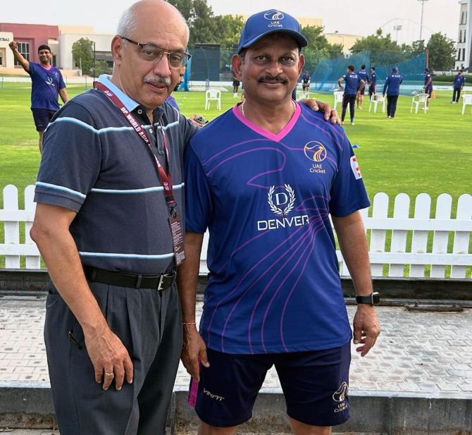 Lalchand Rajput with K R Nayar Lalchand Rajput with K R Nayar