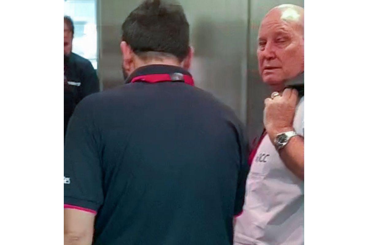 Referee for the Pakistan vs UAE match in the Asia Cup 2025, Andy Pycroft seen at a hotel in Dubai, on Wednesday