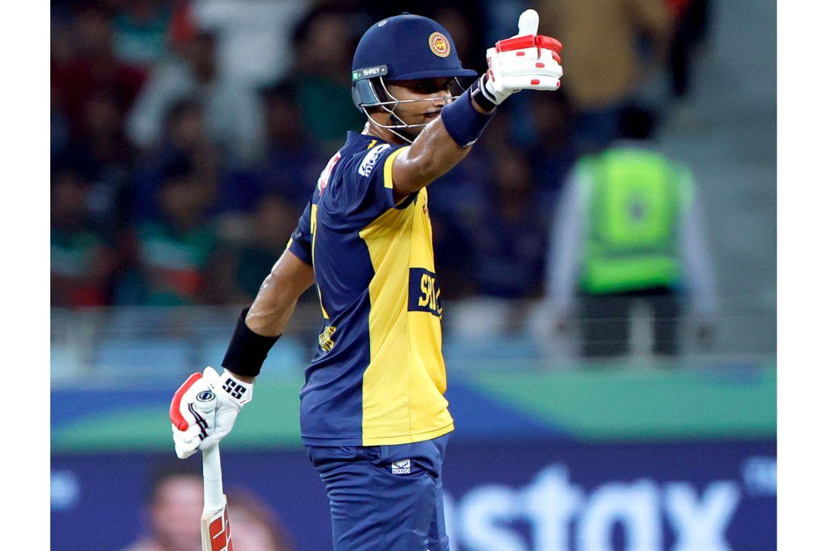 Dasun Shanaka scored an unbeaten 64 to propel Sri Lanka to 168 for 7