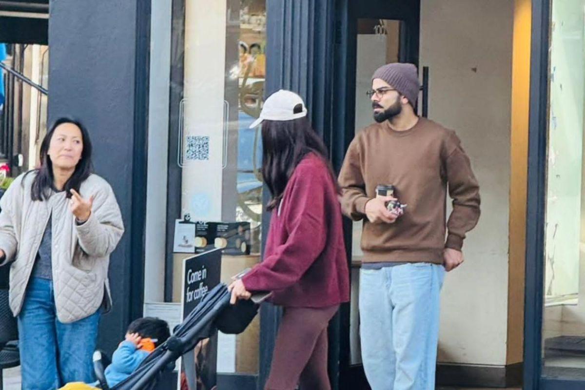 Virat Kohli with wife Anushka Sharma were seen puttering around London on Tuesday
