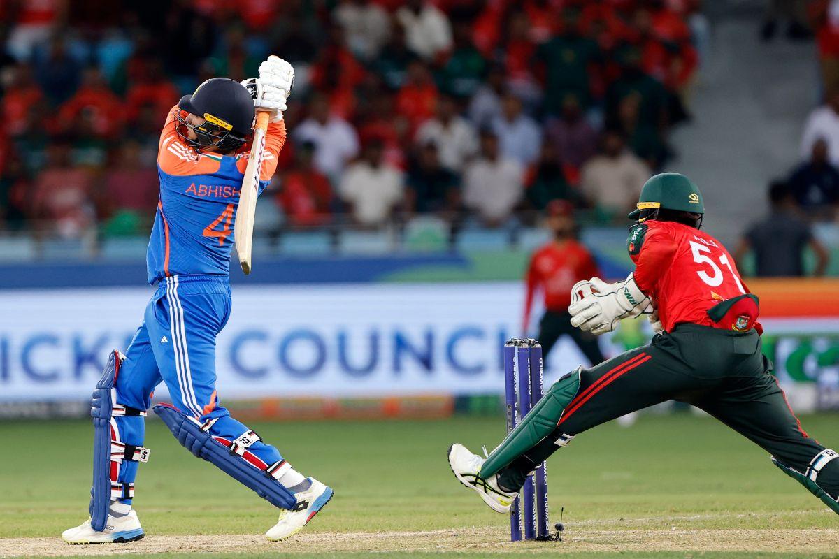 Abhishek Sharma smashed 75 off just 37 balls in the Super 4s match against Bangladesh at the Asia Cup in Dubai on Wednesday