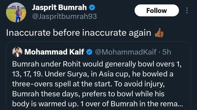 Bumrah Bumrah
