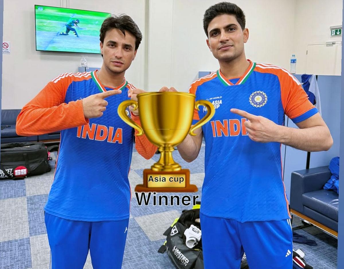 Abhishek Sharma with Shubman Gill Abhishek Sharma with Shubman Gill