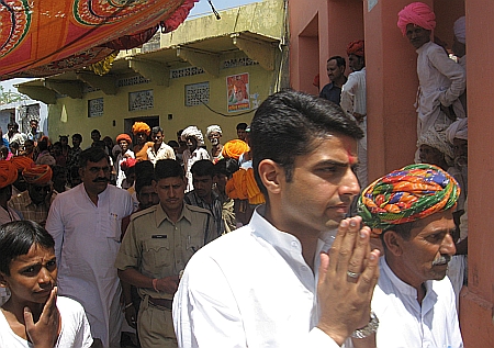 Sachin Pilot while campaign in Naseerabad, Ajmer, Rajasthan