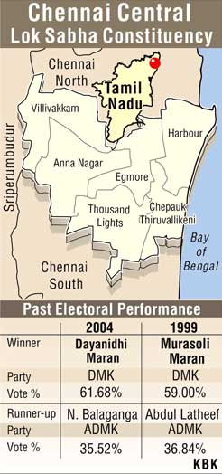 Graphic of Chennai Central constituency