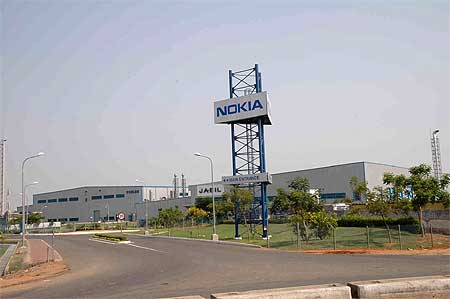 The Nokia factory near Sriperumbudur