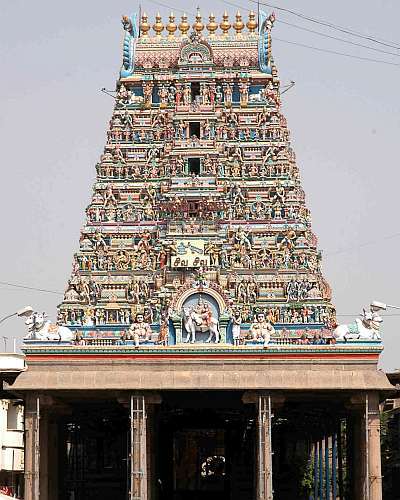 The Kapaleeswara temple in Mylapore, Chennai South